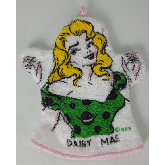Vintage Daisy Mae Terry Cloth Hand Puppet Wash Cloth Lil Abner - Picture 1 of 4